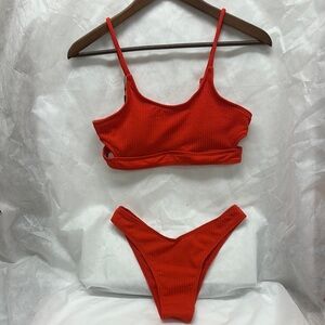 Red Women's Swimwear Set